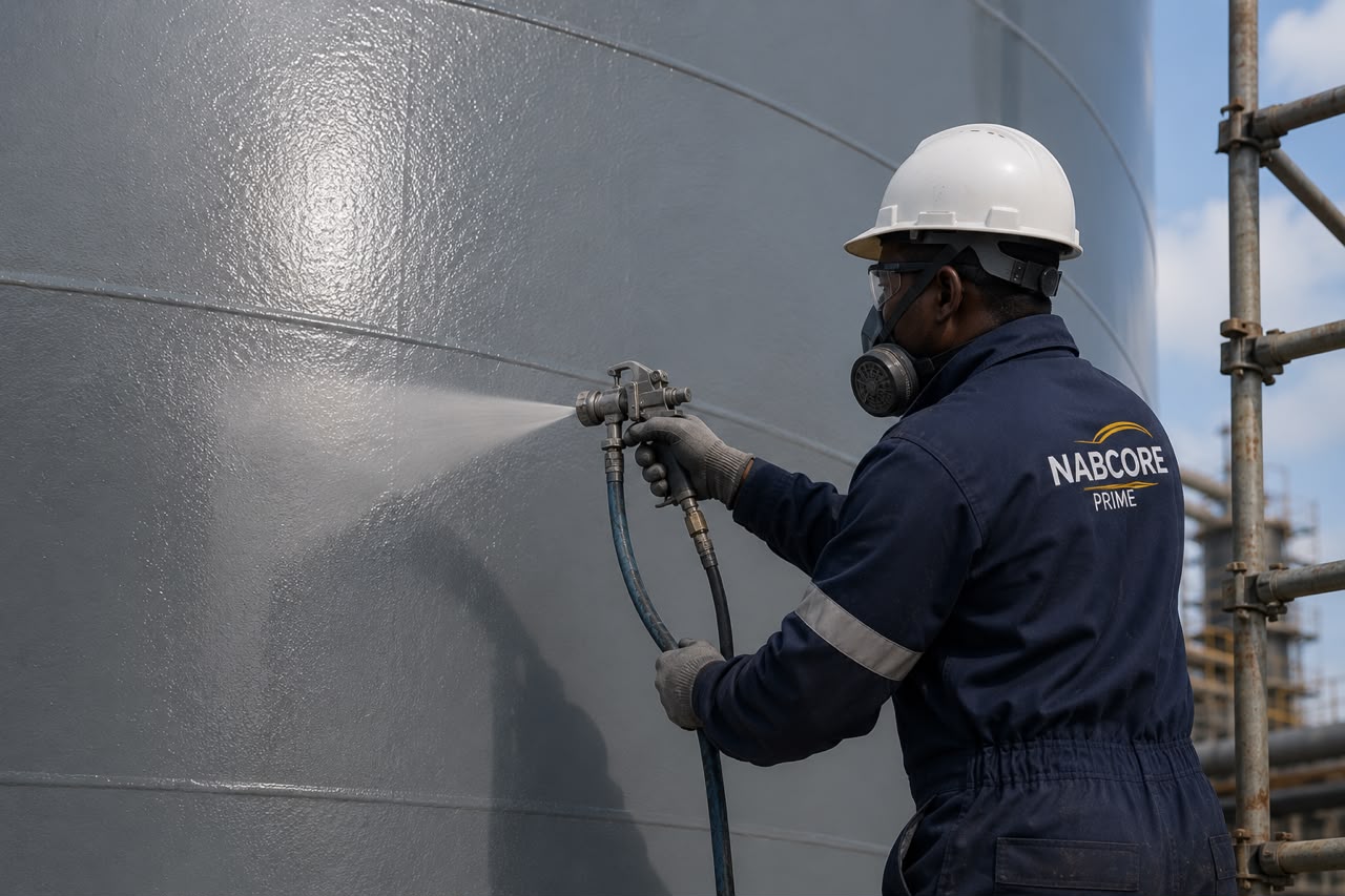 Industrial corrosion-control coating application